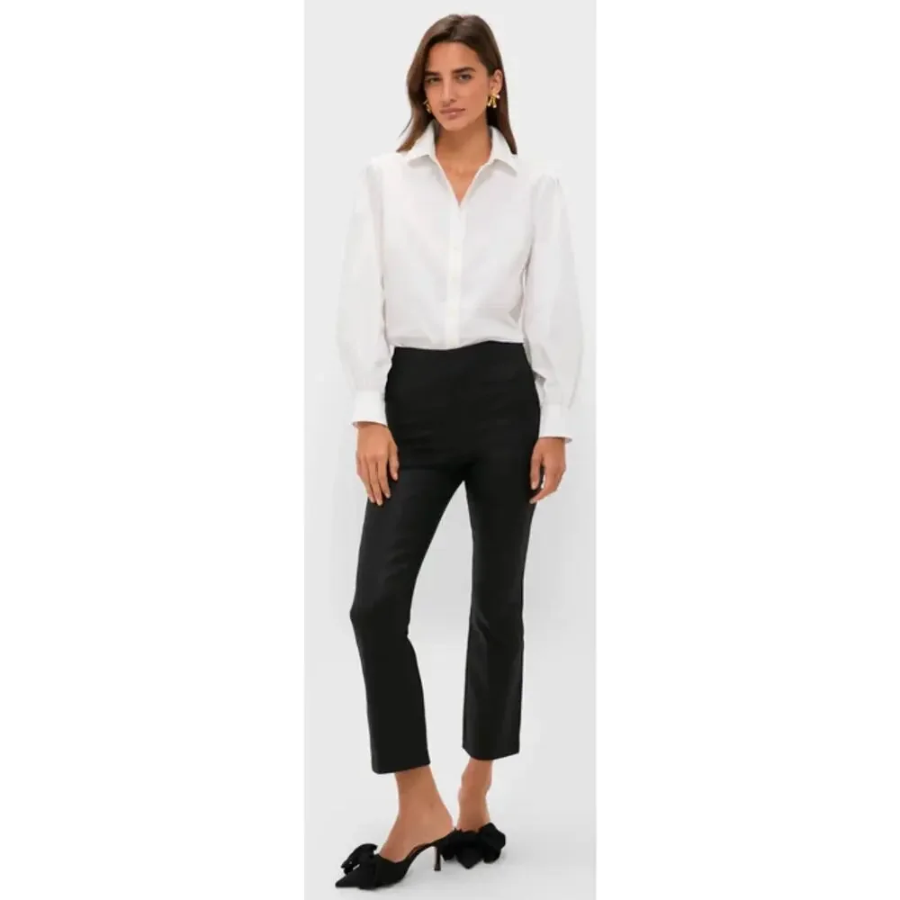 Tuckernuck Black Wax Ashford High Rise Cropped kick hem Pants,MSRP $148,size XXL